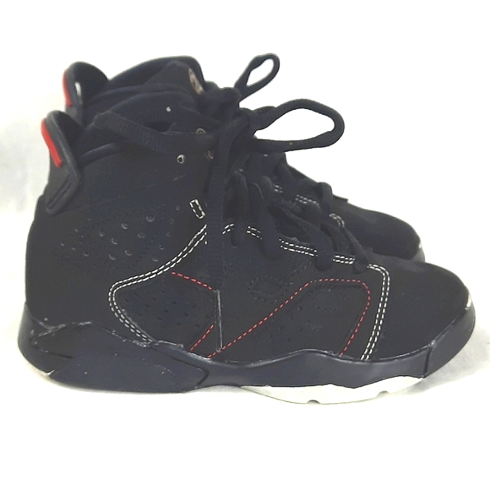 Nike Air Jordan 6-17-23 Little Kids Shoes Size 11C Black And Red DM1160-003